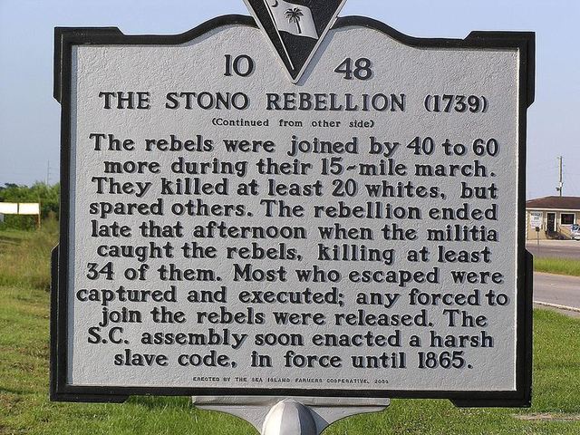 1739 Stono Rebellion