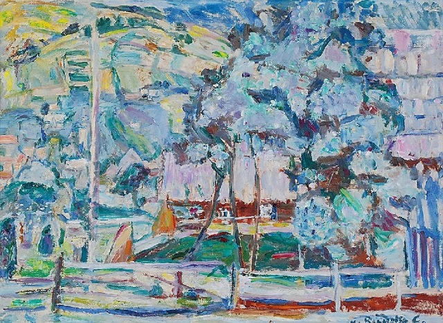 Koloryści Pejzaż jasny Hanna Rudzka-Cybisowa