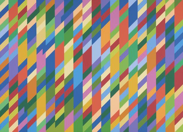 Optical-art Nataraja Bridget Riley