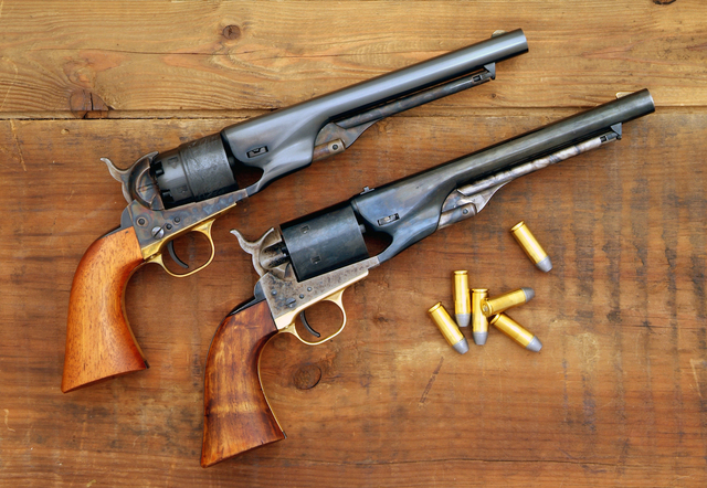 First cartridge revolver