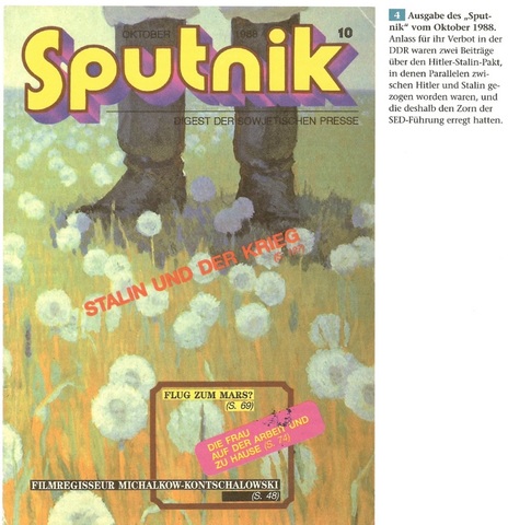 DDR verbietet die "Sputnik"-Zeitschrift