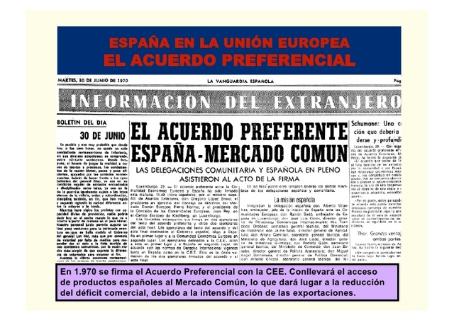 Acuerdo Económico Preferencial entre el Estado Español y la CEE