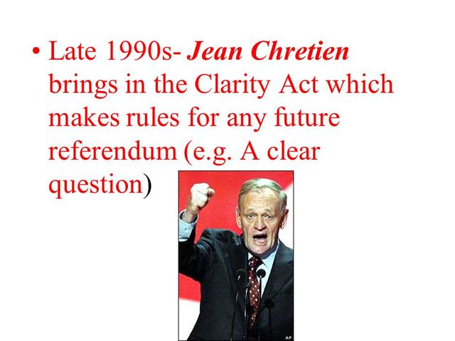 Clarity Bill and the Supreme Court Decision