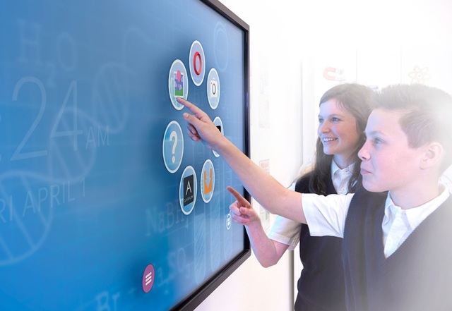 Las pantallas interactivas