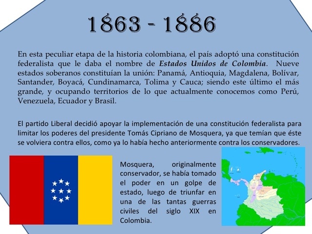 Estados unidos de Colombia 1861-1863