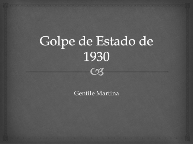 Golpe de Estado.