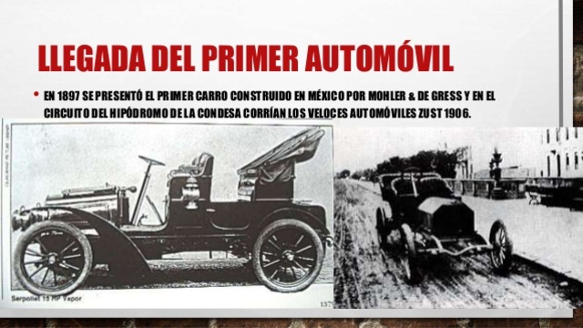 Automóvil en el Porfiriato