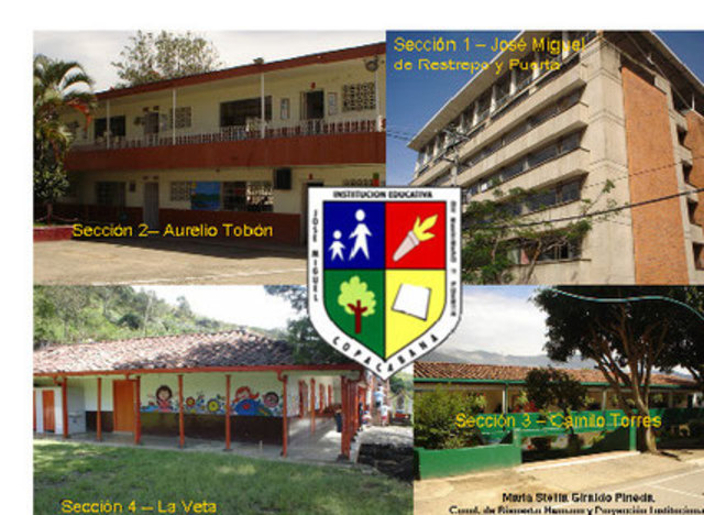 Fusión de varias escuelas constituyéndose una sola Institución Educativa