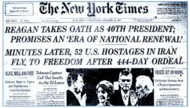 Inauguration of Reagan & Release of Hostages