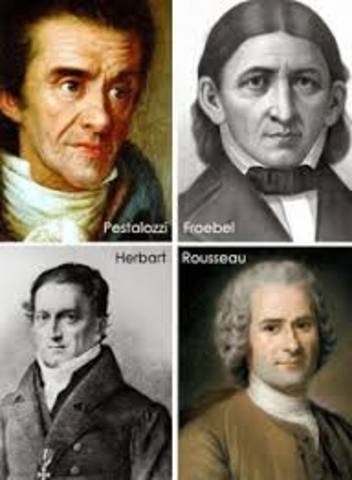 H. Pestalozzi, J. F. Herbart, Rousseau.