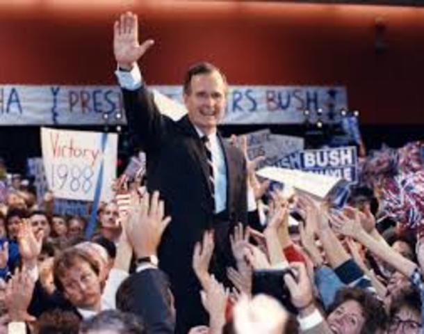 George H. W. Bush is Elected