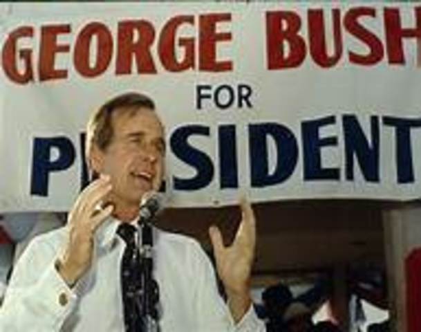 George H. W. Bush elected