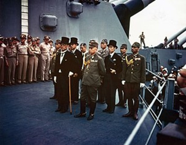 Japan surrenders