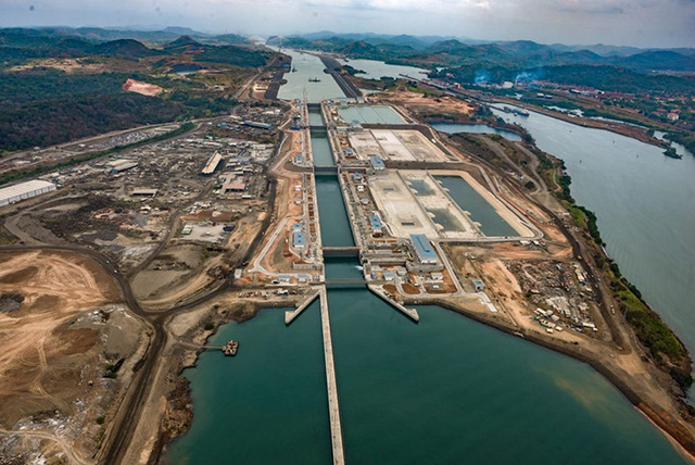 Start of Panama Canal