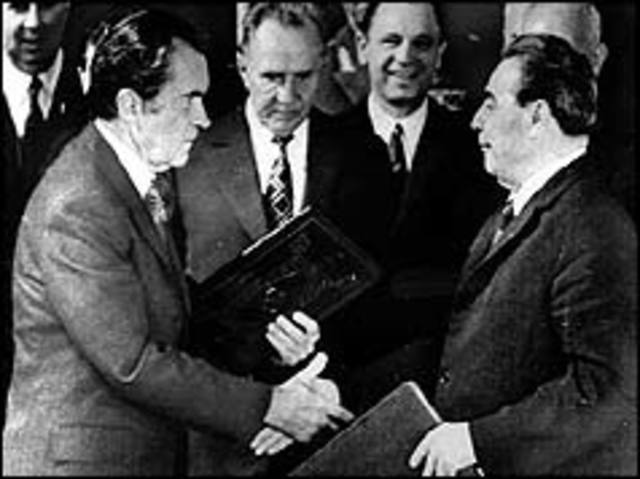 President Richard M. Nixon goes to Moscow