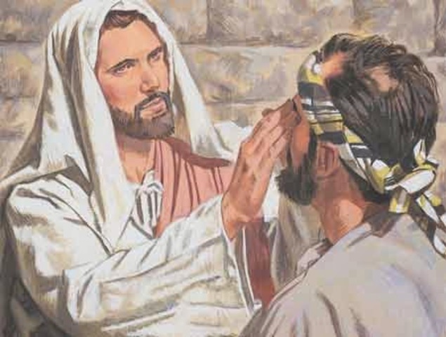 Curación de un ciego en Betsaida