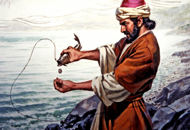 Hallazgo de la moneda para pagar el tributo