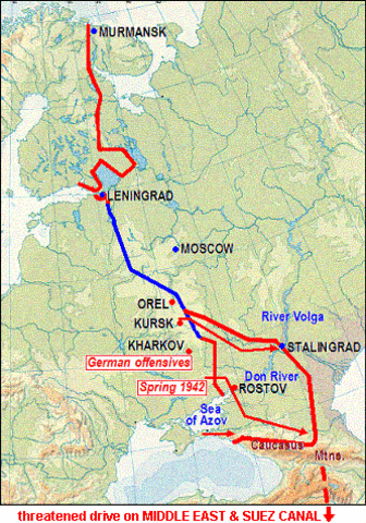 German offensive to the east