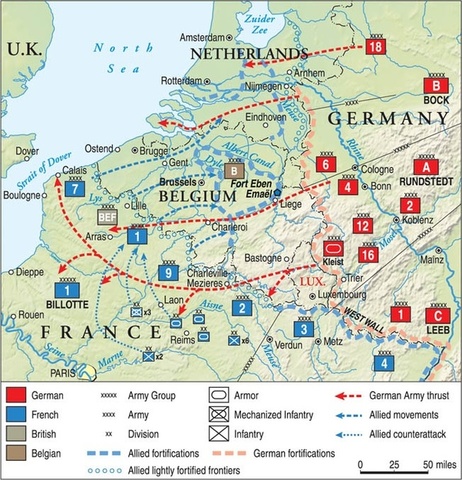 German offensive to the east