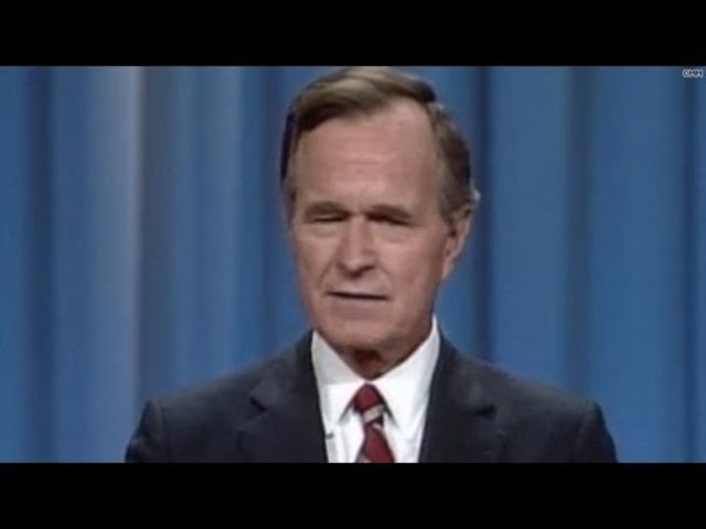 "Read my lips, no new taxes"