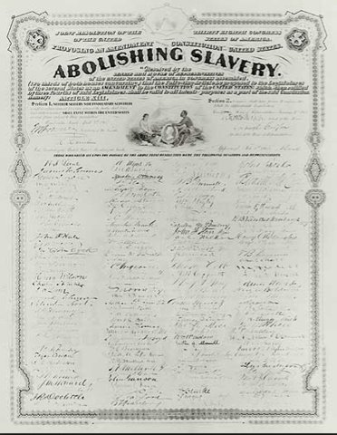 1865 - 13th Amendment