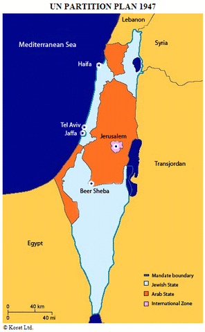 UN plan to partition Palestine
