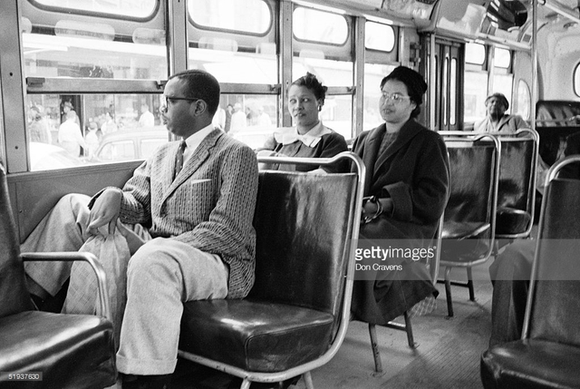 1955- Rosa park/ Montgomery bus boycott