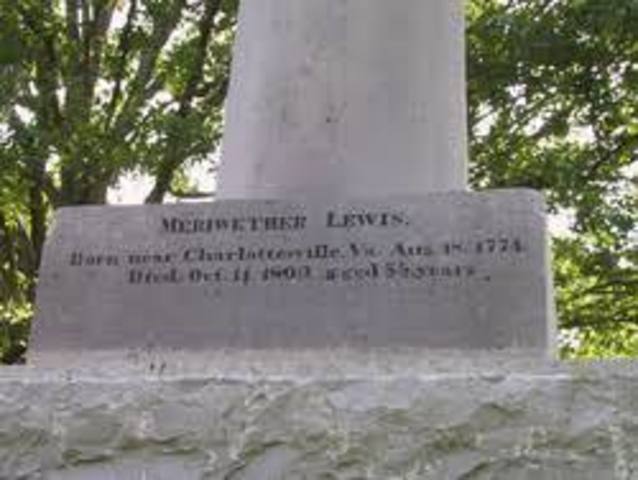 Meriwether Lewis Dies