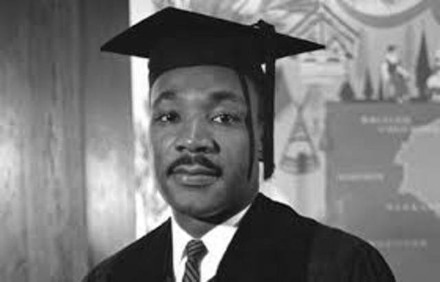 King gets his PhD from Boston University