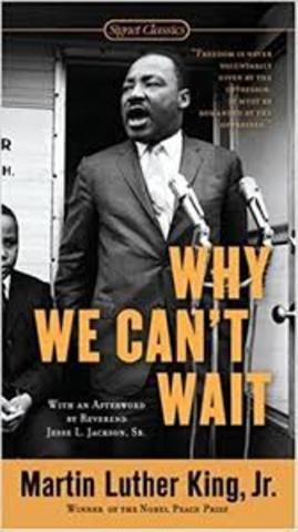 King's book Why We Can't Wait is published