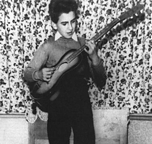 George Harrison gets his first guitar