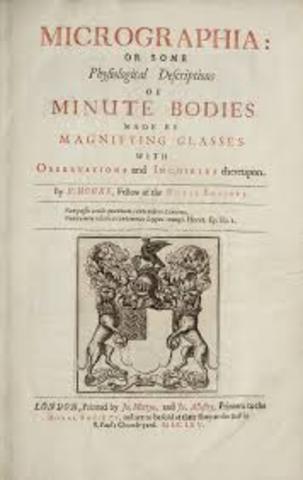 libro Micrographia, de Robert Hooke