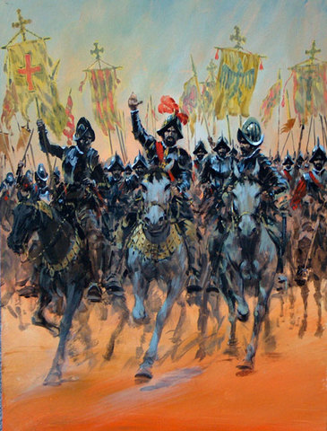 Conquistadors arrive in the Americas