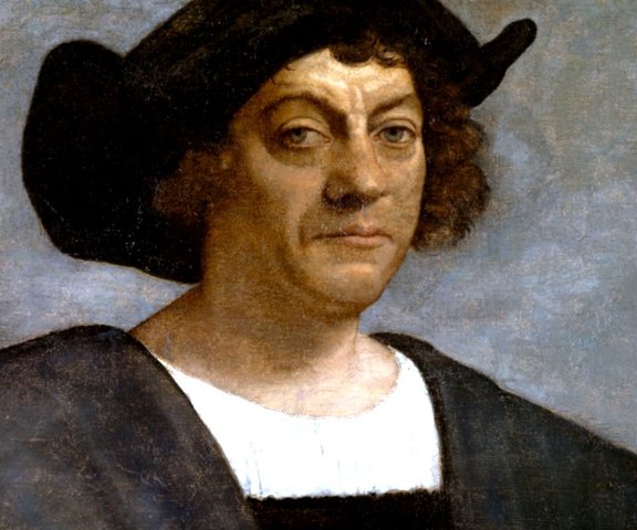 Christopher Columbus sets sail for the Americas