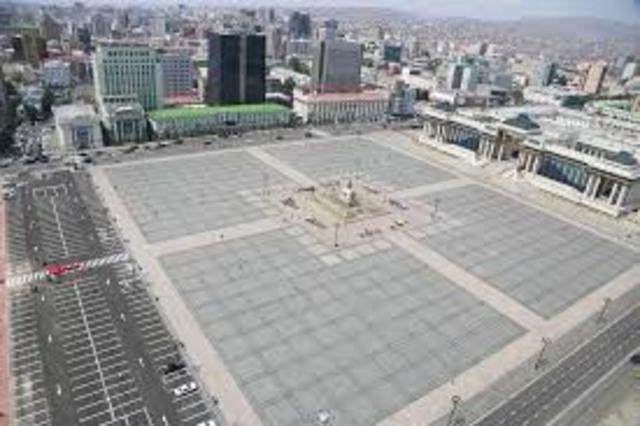 The red army captured the Mongolian capital