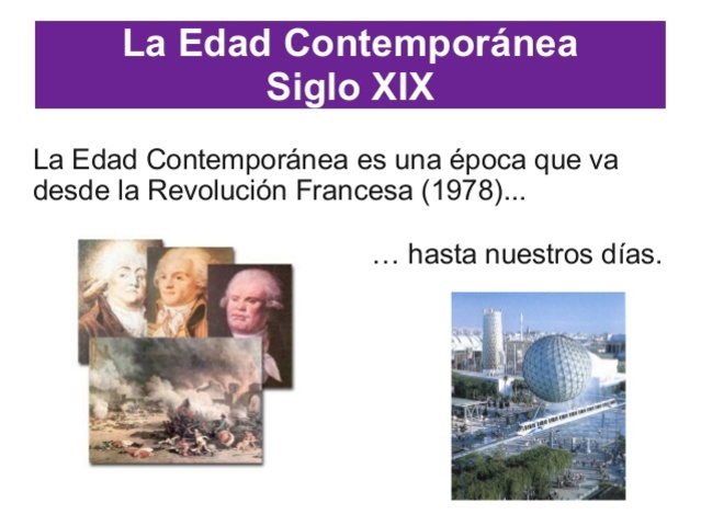 EDAD CONTEMPORANEA