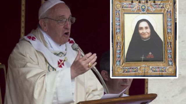 Pope Francis canonizes Mother Laura Montoya