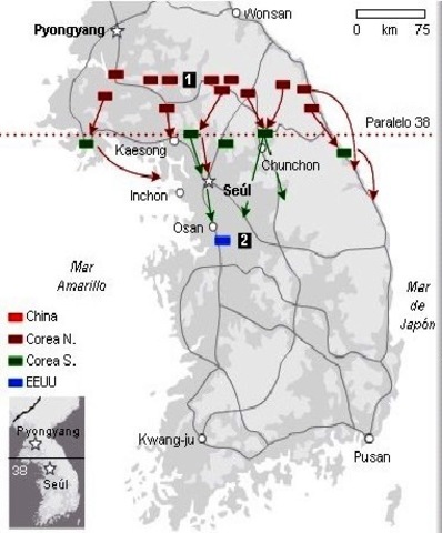 Guerra de Corea / La Invasión. 25 de Junio de 1950