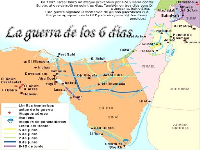 CONFLICTO ÁRABE ISRAELÍ-Guerra De Los Seis Dias