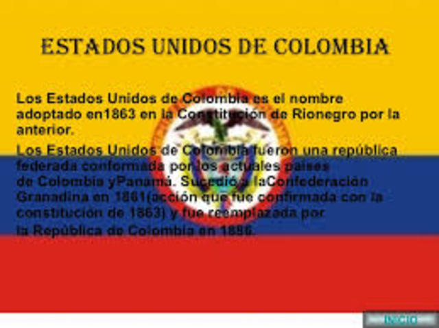 En los Estados Unidos de Colombia 1861-1886