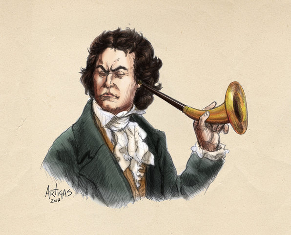 Beethoven loses his hearing