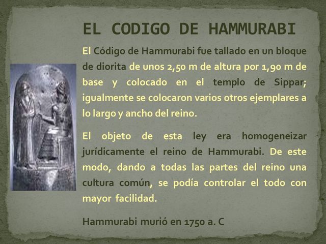CODIGO DE HAMMURABI