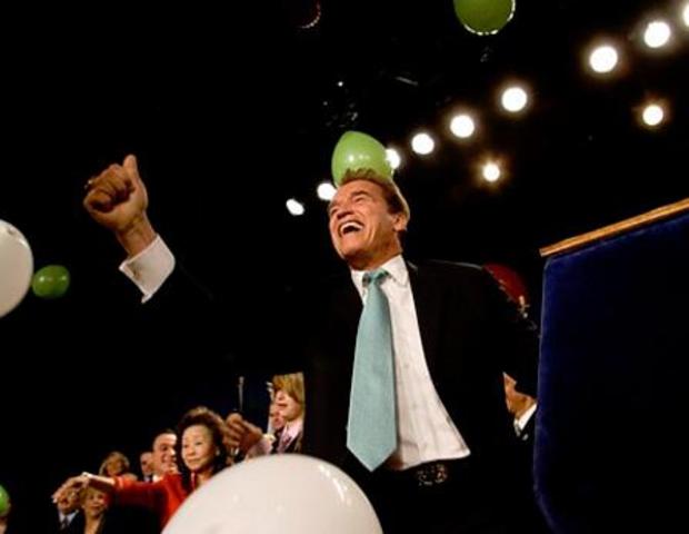 Arnold Schwarzenegger  electo gobernador del estado de California.