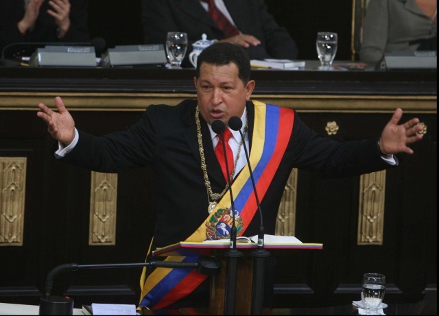 Toma de posesión del presidente reelecto de Venezuela, Hugo Chávez