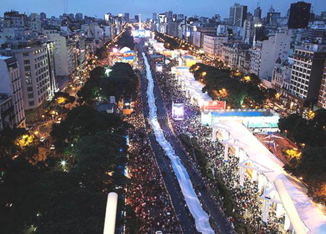 Celebracion por el bicentenario en Argentina