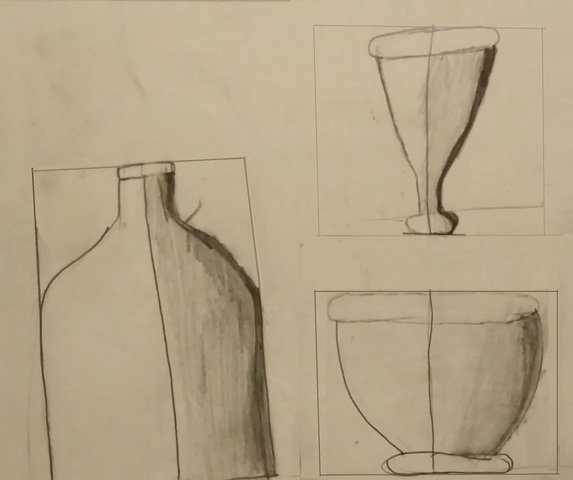 Koloretako arkatzez egindako marrazkia