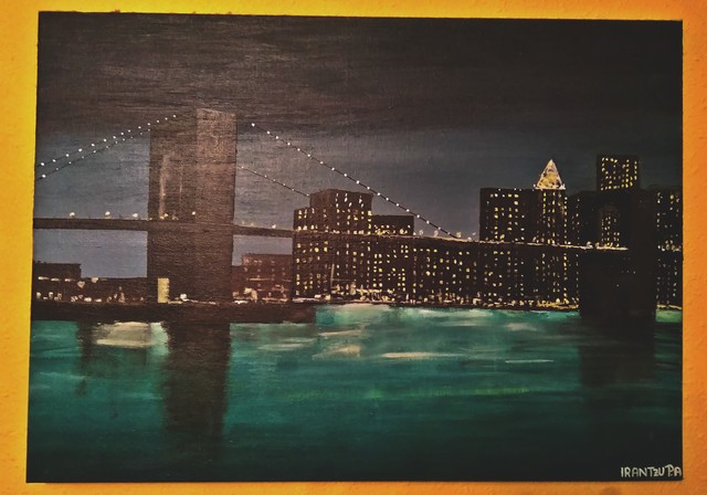 Oleoz egindako koadroa