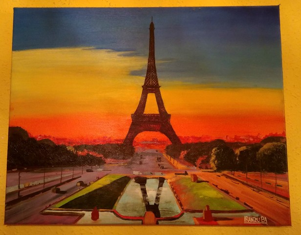 Oleoz egindako koadroa