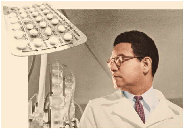 Luis Ernesto Miramontes, químico mexicano co-inventa el primer anticonceptivo oral.