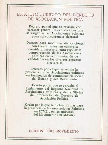 Decreto Derecho Asociación Política